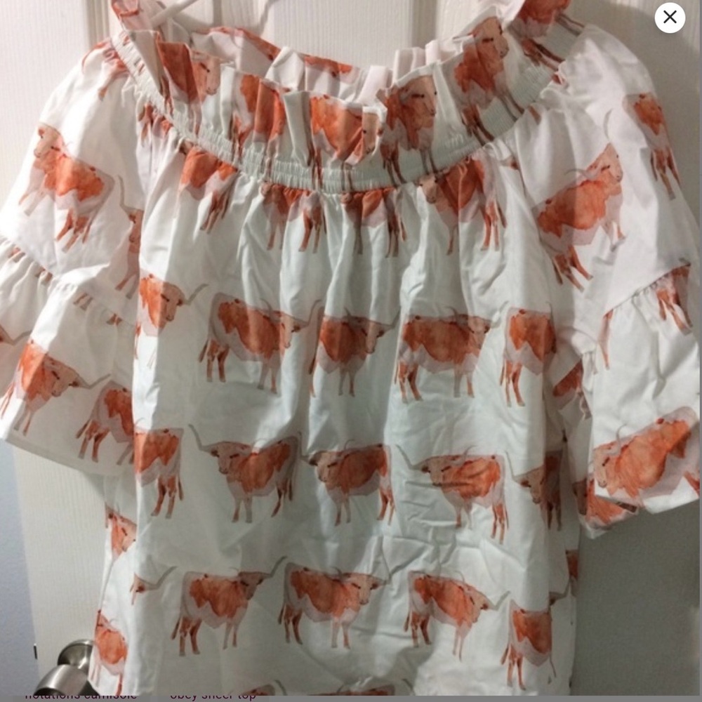💥PRICE DROP💥 Brooke Wright Texas Longhorn Flowy top